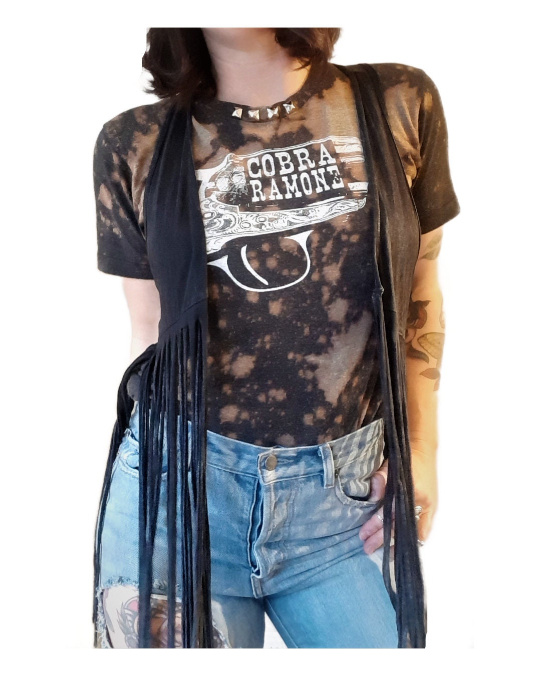 Retro Style Band T Shirt Cobra Ramone 