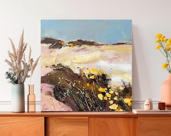 "Golden dunes 2" fine art print on canvas