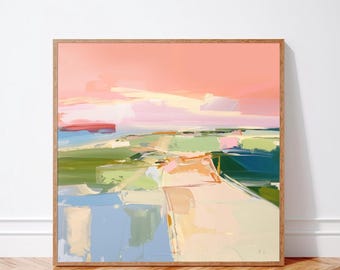 "Sunset" fine art print on canvas