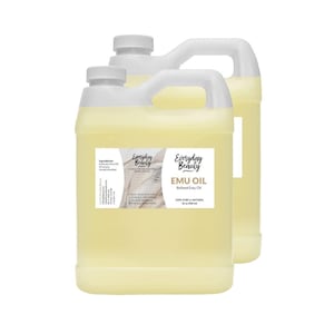 Pure Australian Emu Oil - All Natural 6X Refined for Face, Skin and Hair - Great for Sensitive Skin & Hair Growth - 64 Fl Oz