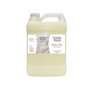 Pure Australian Emu Oil - All Natural 6X Refined for Face, Skin and Hair - Great for Sensitive Skin & Hair Growth - 1 Gallon