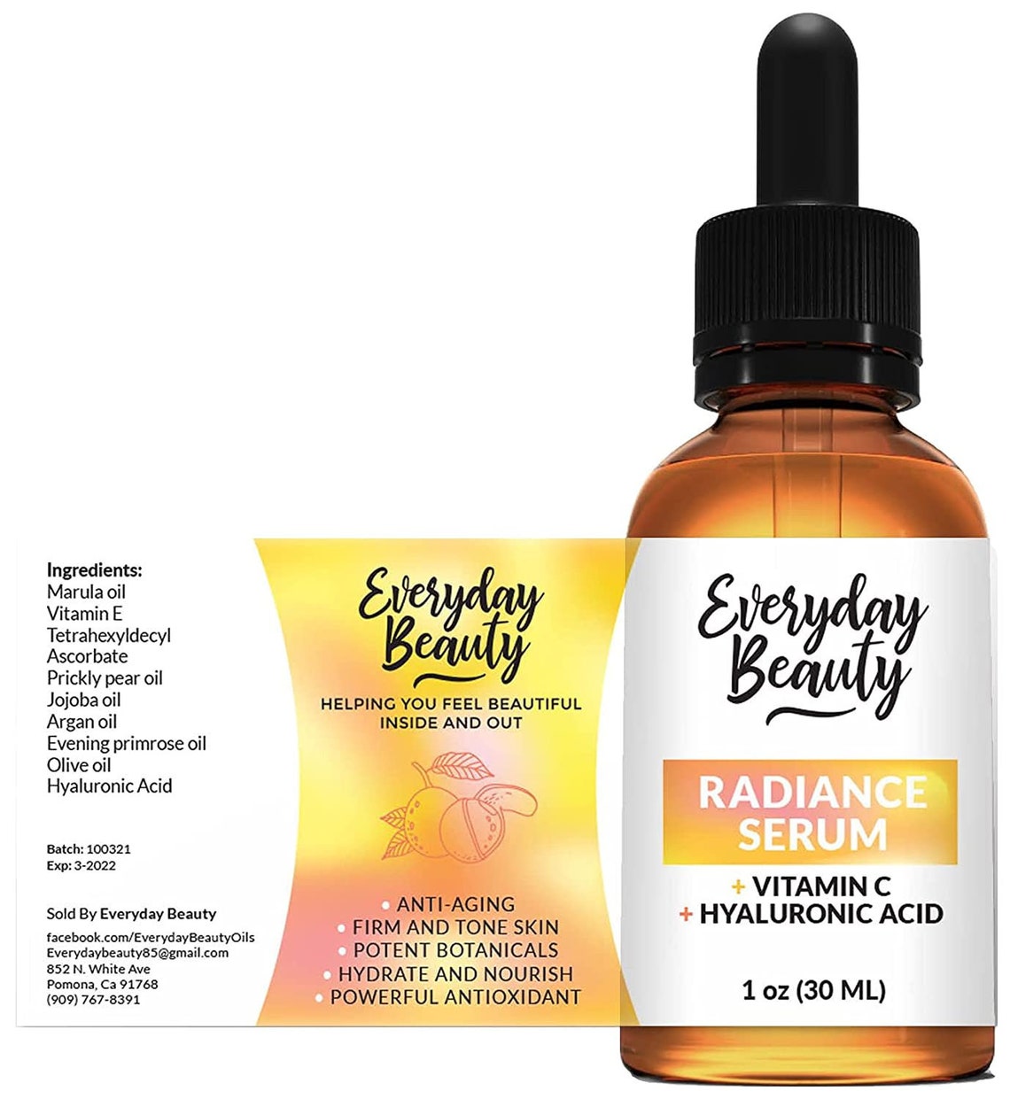 Radiance Serum Advanced Vitamin C & Hyaluronic Acid Etsy
