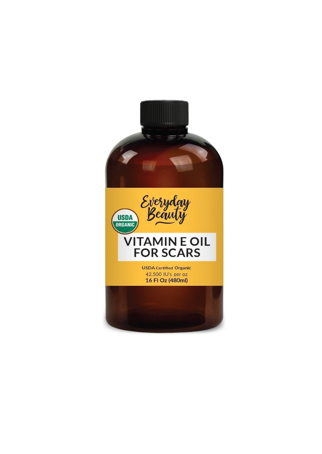 Organic Vitamin E Oil for Scars USDA Certified 100 All Natural Plant