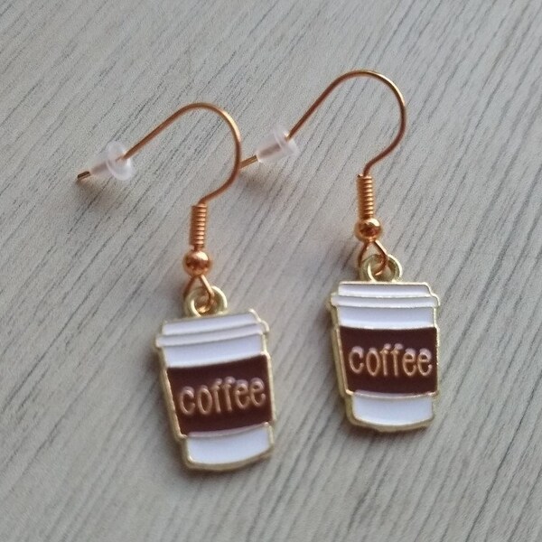 Coffee Mug Earrings Etsy