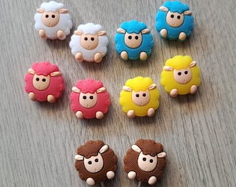 Topes para agujas de tejer con forma de oveja, 1 par, protectores de agujas, accesorios de punto, talla única, sujetadores de agujas de silicona, suministros para tejer, regalo para manualidades