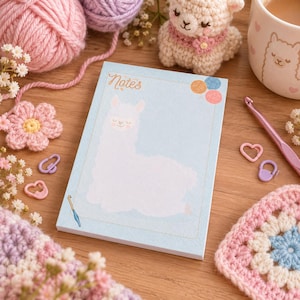 Caderno A6 de Lã de Alpaca | 30 Folhas | Caderno de Crochê e Tricô | Caderno de Crochê | Diário de Tricô | Presente para Entusiastas de Lã