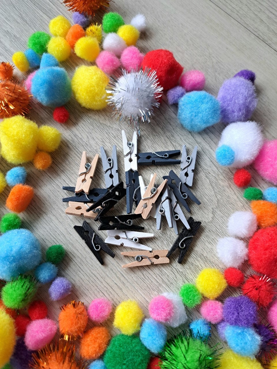 Tiny Clothespins Small Clothes Pins Mini Clothespins, Natural Wood