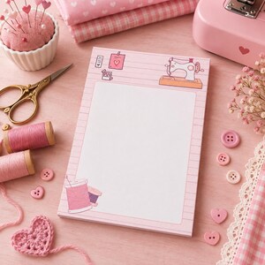 Caderno de Costura Rosa A6 | 30 Folhas | Caderno de Costura | Projetos e Ideias de Costura | Planejador de Costura | Presente para Entusiastas da Costura