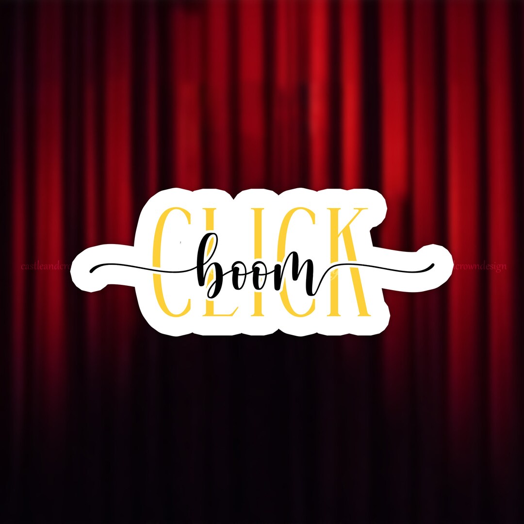 Click Boom Hamilton Inspired Sticker 3 Waterproof Etsy