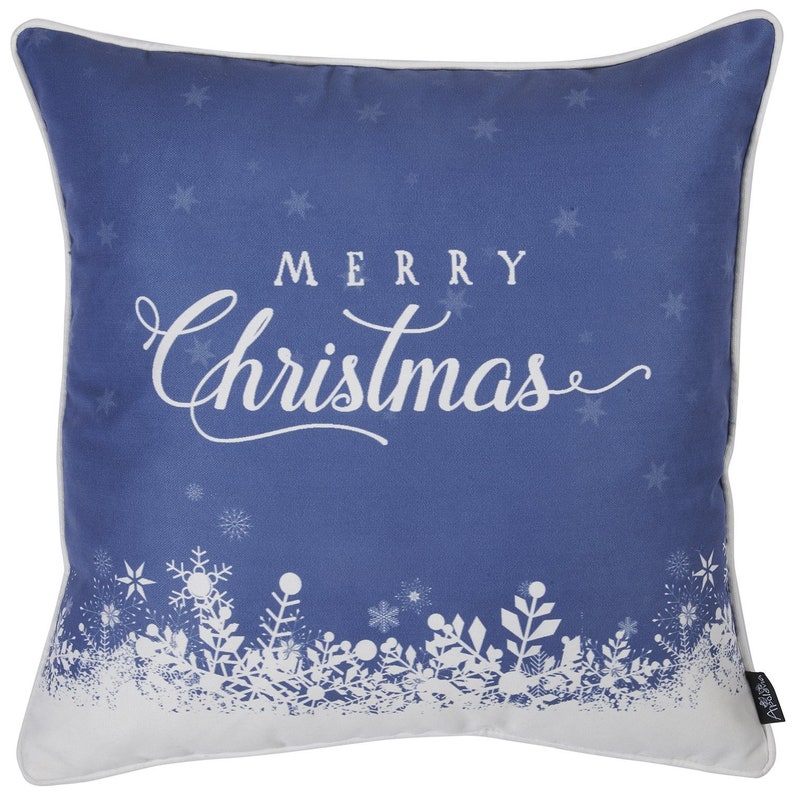 Merry Christmas Set Of 4 Throw Pillow Covers Christmas Gift 18x18