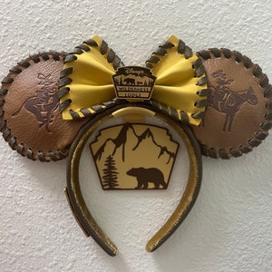 Gancho de pared con parche de Wilderness Park, exhibición de diadema con orejas