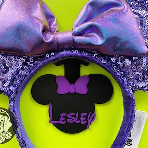 Custom Mouse with Bow Ear Display Wall Hook, Mouse Ear Display, Headband Display