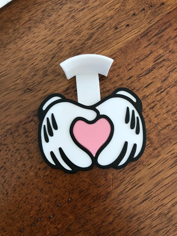 Love Mouse Wall Hook Mickey Hands Inspired Mickey Ear Holder Etsy