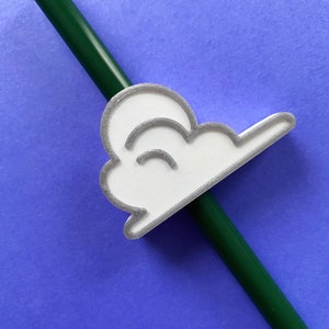 Cloud Straw-kick, Straw Sliders, Straw Decorations, Fish Extender Gift, Grab Bag Gift, Straw Toppers