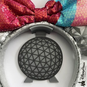 Spaceship Earth Wall Hook, Mouse Ear Display, Headband Display