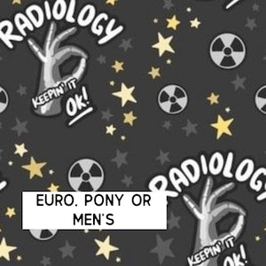 Radiology-keeping it OK scrub cap | satin lined option | euro style with adjustable toggle, euro-pony with ties, men’s