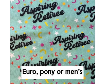 Aspiring Retiree Scrub Cap: Funny Medical Hat - Satin Lined Option