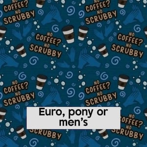 No coffee- No scrubby scrub cap | satin lined option | euro style with adjustable toggle, euro-pony with ties, men’s