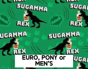 Sugama Rex Scrub Cap: Funny scrub hat. Satin lined option. Euro with toggle, pony with ties or men’s styles