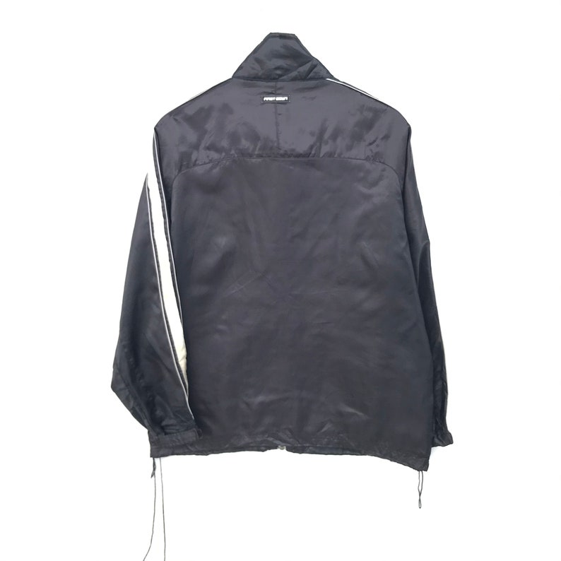 First Down Black Windbreaker Small Logo Sweater Size Medium Hot Item !