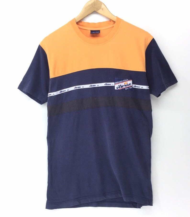 Vintage Ellese Perugia Italia T-shirt Crewneck Size M Crewneck Small Logo