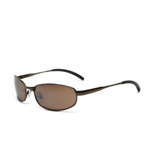 Veri occhiali da sole vintage anni &#39;90 avvolgenti in bronzo ovale in stock