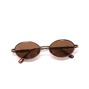 True Vintage 90s Deadstock Bronze Wire Oval Frame Sunglasses