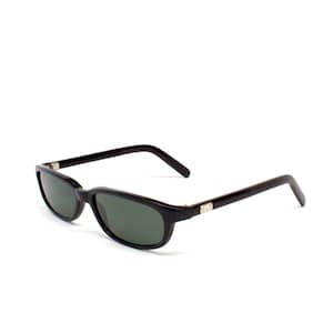 Dark Sunglasses for Men Women Black Trendy Retro Fashion Rectangle