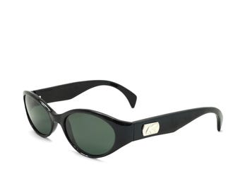 Vintage Y2K Fendi Oval Sunglasses SMALL NARROW Fit FF Logo Brown