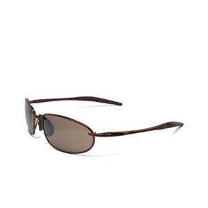Occhiali da sole ovali avvolgenti in bronzo vintage anni &#39;90, in stock, veri e propri