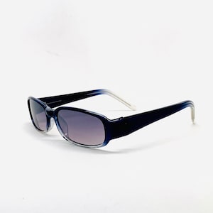 True Vintage 90s Transparent Oval Dark Grey Clear Deadstock Sunglasses