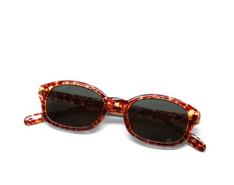90s Tortoise Rectangle Sunglasses: Brown Lens, Deadstock  display picture 1