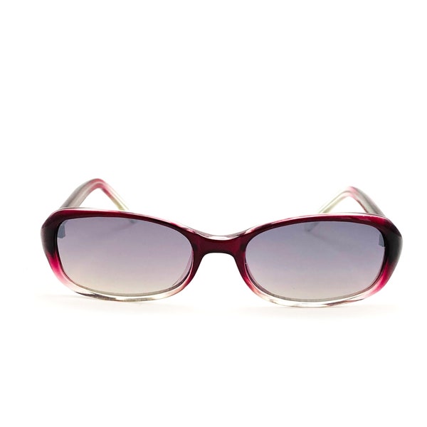 True Vintage 90s Transparent Oval Pink Dead Stock Rectangle Sunglasses