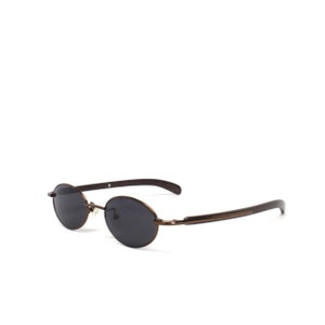 True Vintage Wraparound 90s Grunge Bronze Oval Sunglasses