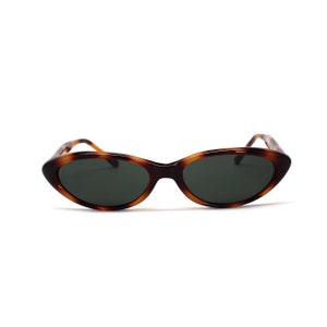 Authentic Vintage Tortoise Pointed Oval Deadstock Sunglasses