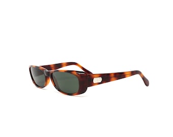 Authentic 90s Mod Brown Vintage Rectangle Sunglasses
