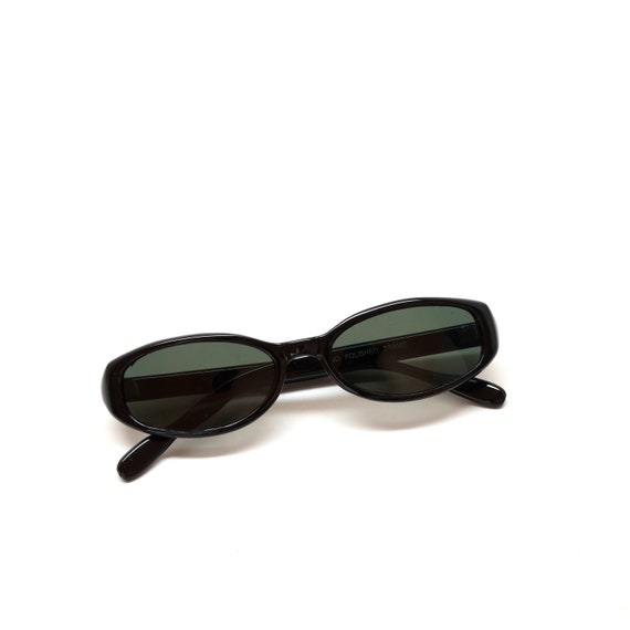 True 1990s Vintage Deadstock Black Frame Sunglasse