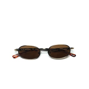 Authentic 90s SMALL SIZED FRAME Oval Bronze Vintage Sunglasses