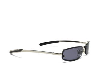 Echte Vintage Industrial Mod Style Randlose Metall-Sonnenbrille
