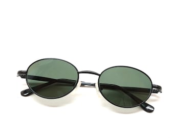 Authentic Vintage 1998 Dark Oval Deadstock Wire Frame Sunglasses