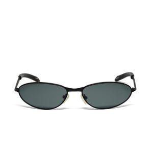 Auténticas gafas de sol triangulares vintage de los 90 con montura de alambre negro