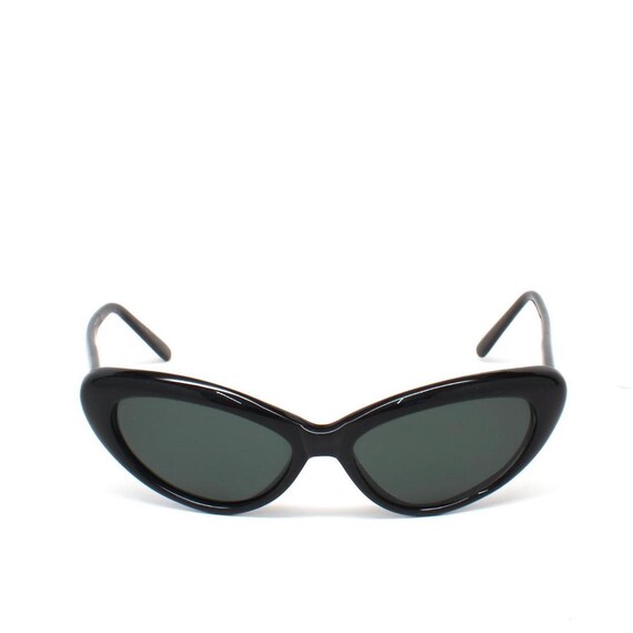 True Vintage 90s Black Triangle Deadstock Sunglas… - image 2