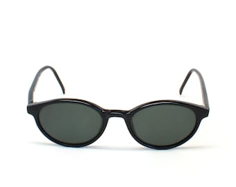 True Vintage Black Oval Deadstock 90s Sunglasses