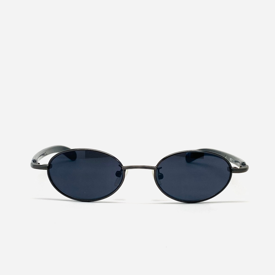 True Vintage Wraparound 90s Grunge Grey Oval Sunglasses - Etsy