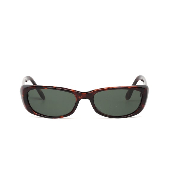 Authentic 90s Mod Tortoise Vintage Rectangle Sung… - image 1