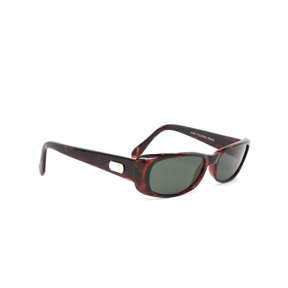 Authentic 90s Mod Tortoise Vintage Rectangle Sung… - image 2