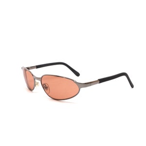 True Vintage 90s Grey Wire Frame Brown Lens Nightvision Sunglasses
