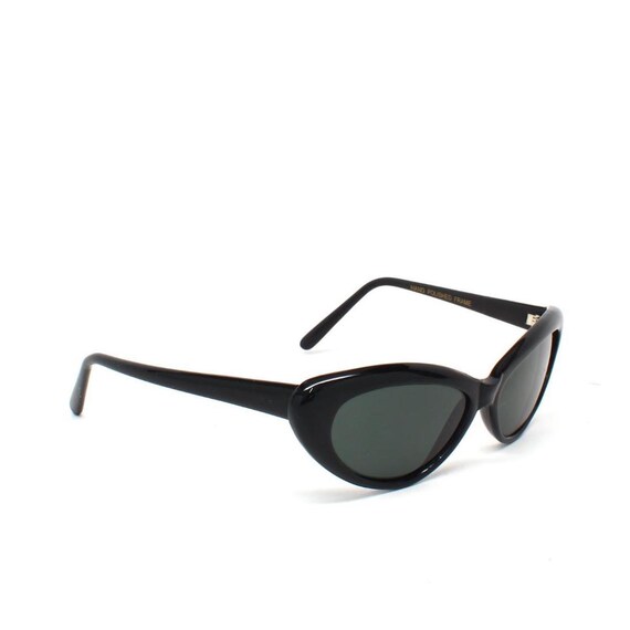 True Vintage 90s Black Triangle Deadstock Sunglas… - image 4