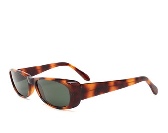 Authentic 90s Rectangle Brown Deadstock Vintage Rectangle Sunglasses