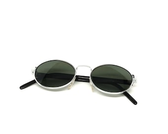 RARE Y2K Vintage 2005 Black Playboy Sunglasses Retro Preppy Goth Mcbling Oval RARE Y2K Vintage 2005 Black Playboy Sunglasses Retro Preppy  main image 2